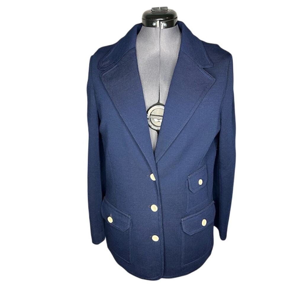 Butte knit Sailing Jacket knit 1950s navy white